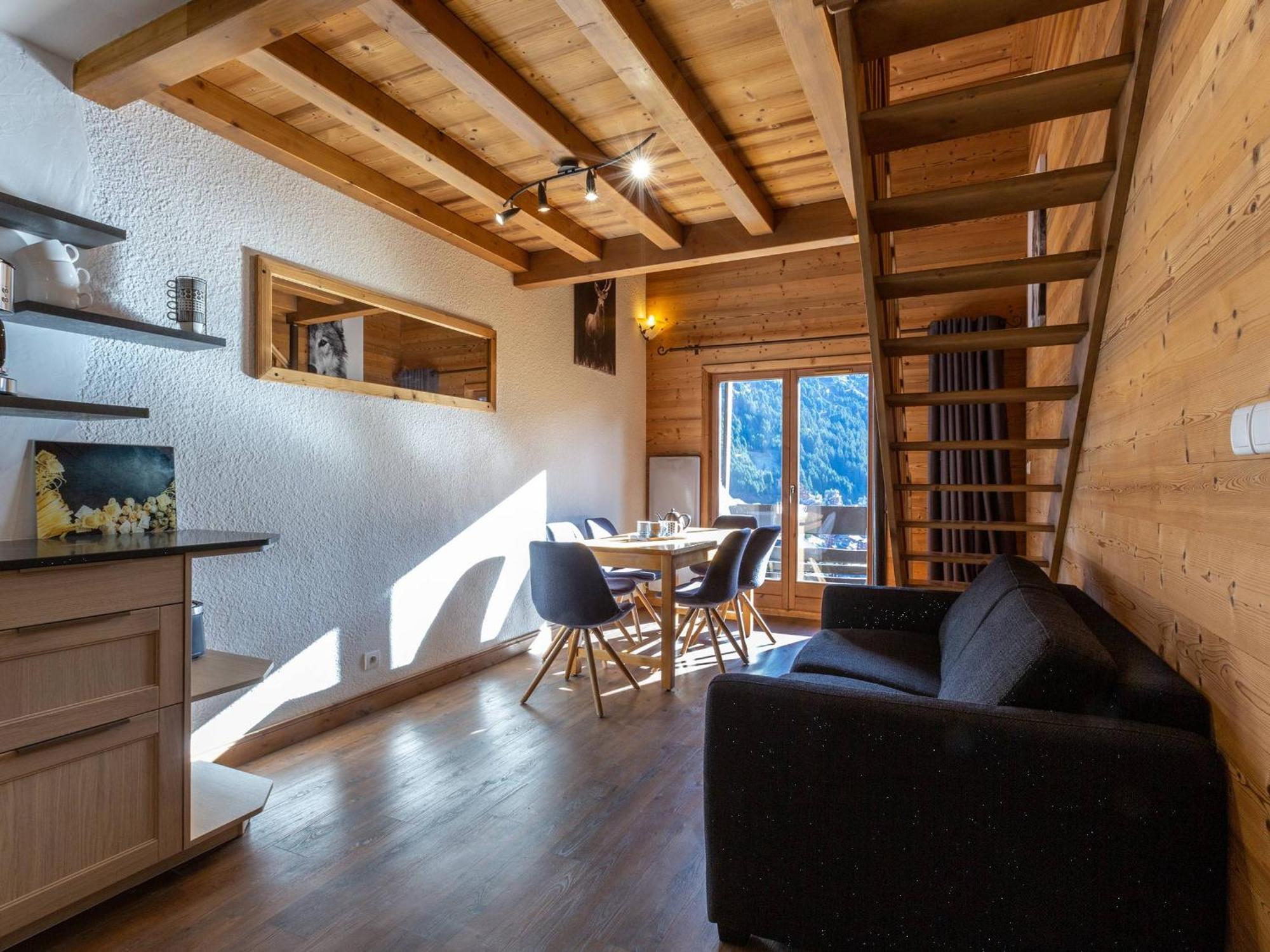 Апартаменты Charmant Duplex 8 Pers. Skis Aux Pieds A Meribel Mottaret, Balcon, Cuisine Equipee, Animaux Admis - Fr-1-355-141 Экстерьер фото